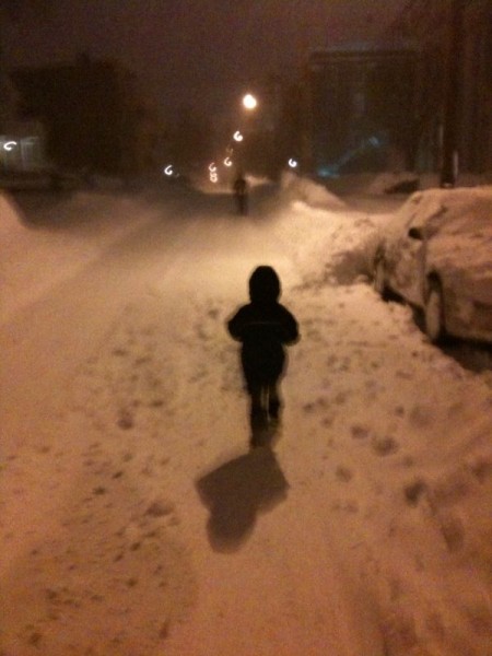 the long walk home -- with full bellies