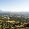 view of city from ensign peak